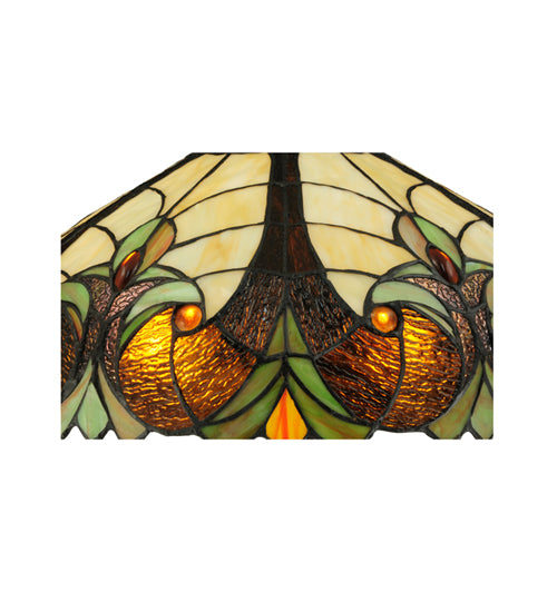 Meyda Tiffany Lighting 134528 Sebastian Two Light Table Lamp Lamp Bronze / Dark