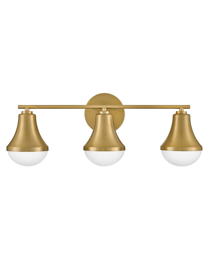 Lark Haddie 85513LCB Bath Vanity Light 24 in. wide - Lacquered Brass