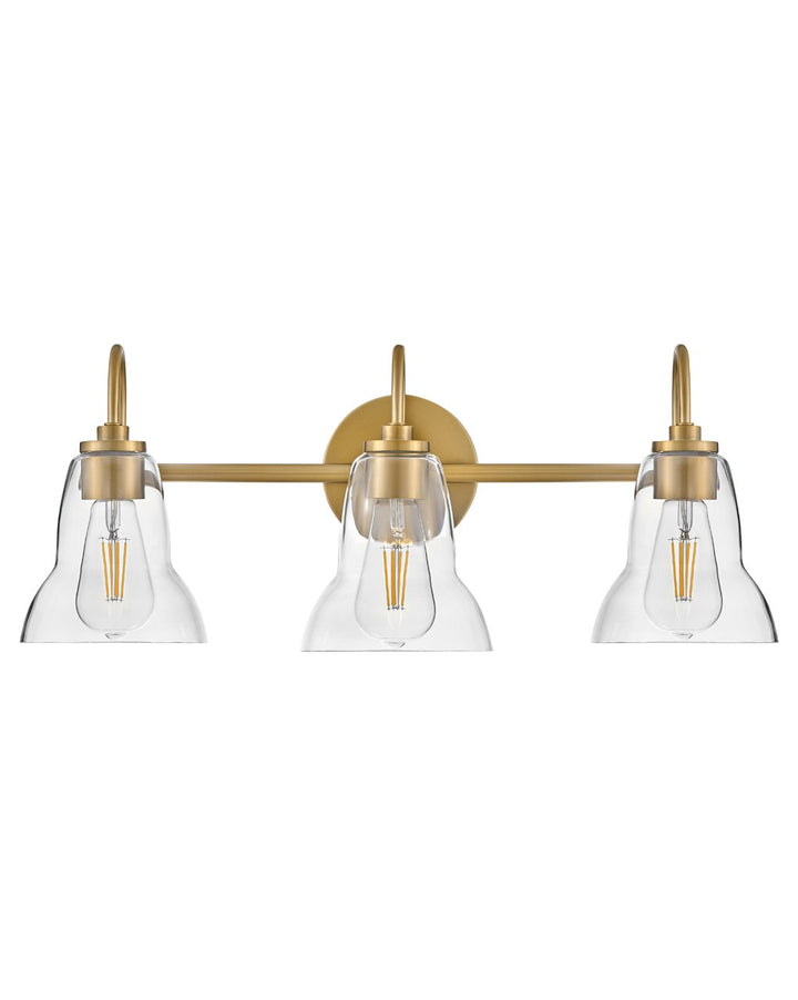 Lark Vera 85563LCB Bath Vanity Light 24 in. wide - Lacquered Brass