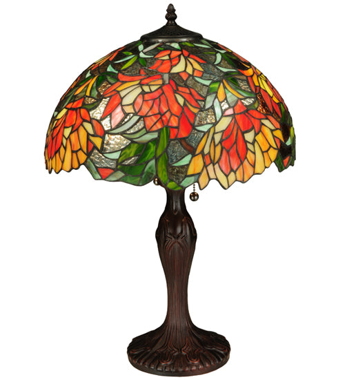 Meyda Tiffany Lighting 134534 Lamella Two Light Table Lamp Lamp Bronze / Dark