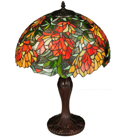 Meyda Tiffany Lighting 134534 Lamella Two Light Table Lamp Lamp Bronze / Dark