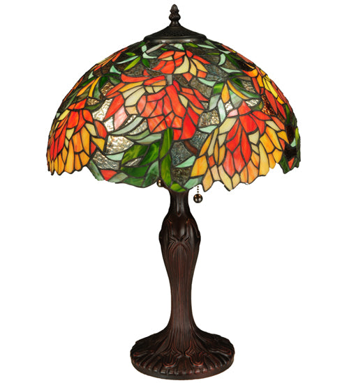 Meyda Tiffany Lighting 134534 Lamella Two Light Table Lamp Lamp Bronze / Dark