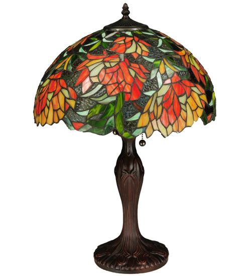 Meyda Tiffany Lighting 134534 Lamella Two Light Table Lamp Lamp Bronze / Dark