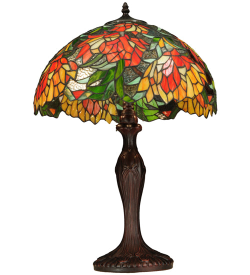 Meyda Tiffany Lighting 134534 Lamella Two Light Table Lamp Lamp Bronze / Dark