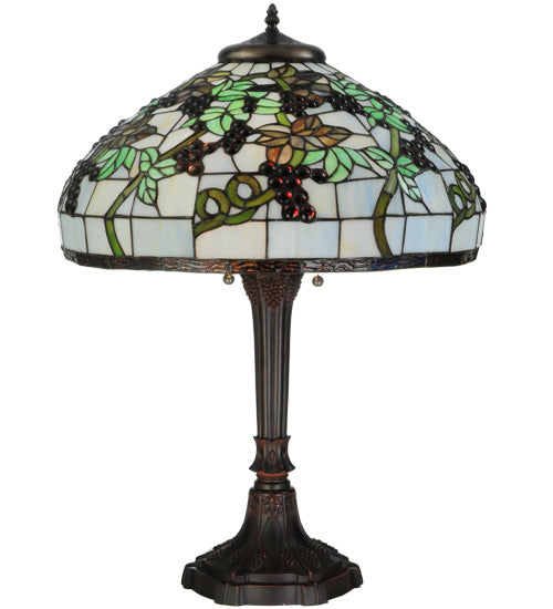 Meyda Tiffany Lighting 134538 Veneto Two Light Table Lamp Lamp Bronze / Dark