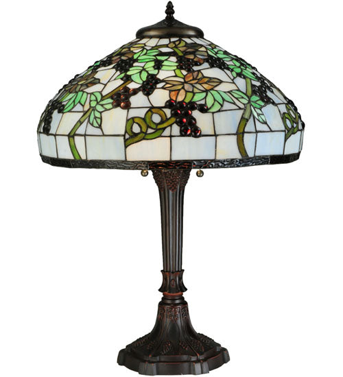 Meyda Tiffany Lighting 134538 Veneto Two Light Table Lamp Lamp Bronze / Dark