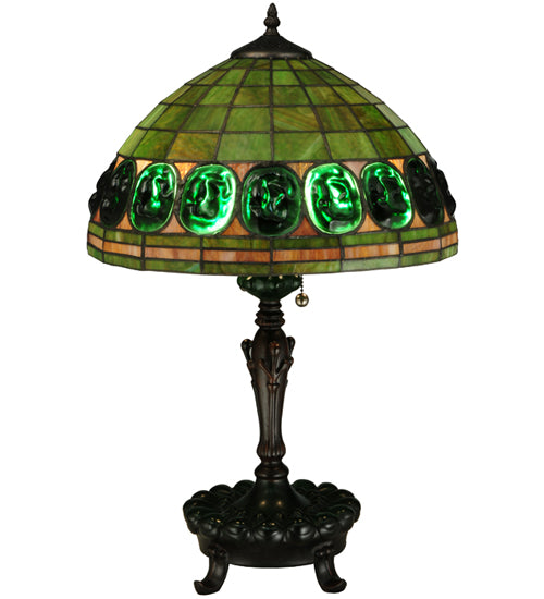 Meyda Tiffany Lighting 134539 Turtleback Two Light Table Lamp Lamp Bronze / Dark