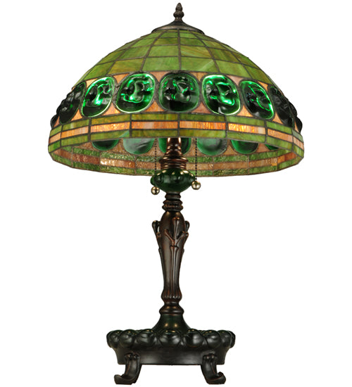 Meyda Tiffany Lighting 134539 Turtleback Two Light Table Lamp Lamp Bronze / Dark