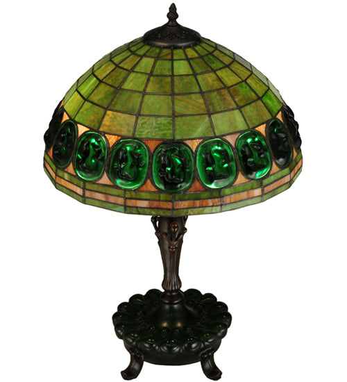 Meyda Tiffany Lighting 134539 Turtleback Two Light Table Lamp Lamp Bronze / Dark