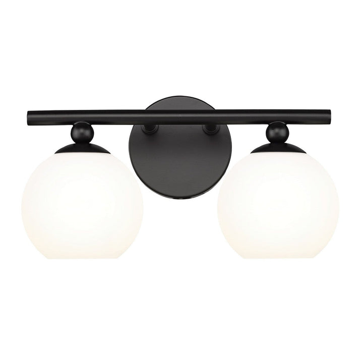 Z-Lite Neoma 1100-2V-MB Bath Vanity Light 14 in. wide - Matte Black