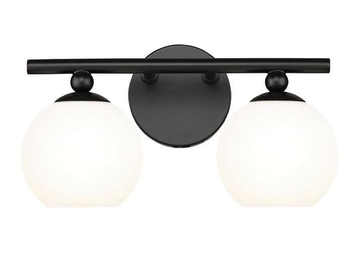 Z-Lite Neoma 1100-2V-MB Bath Vanity Light 14 in. wide - Matte Black