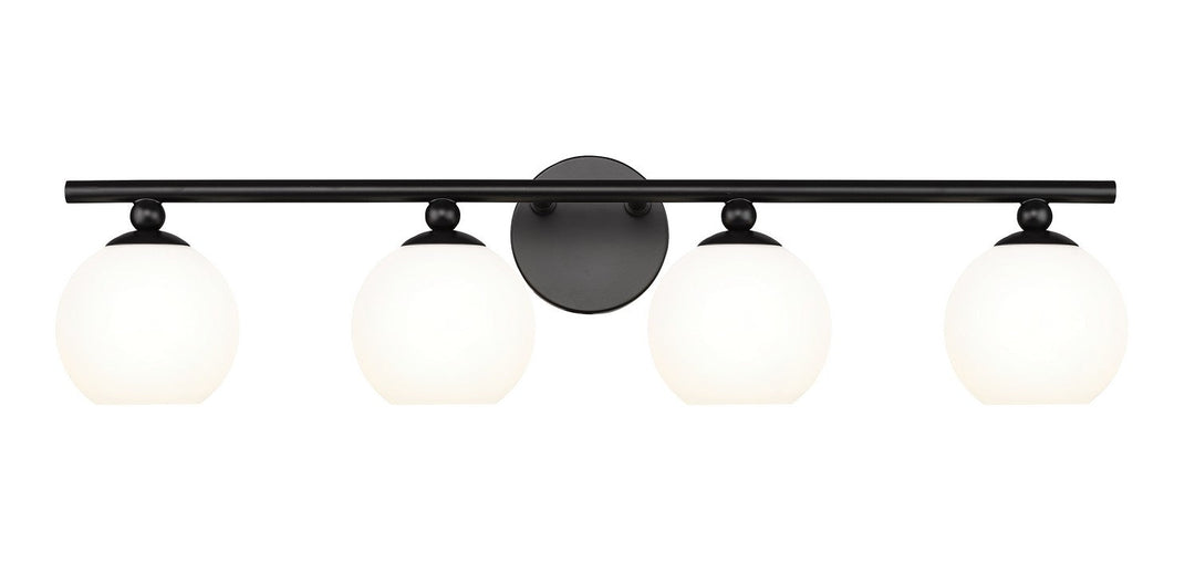 Z-Lite Neoma 1100-4V-MB Bath Vanity Light 30 in. wide - Matte Black