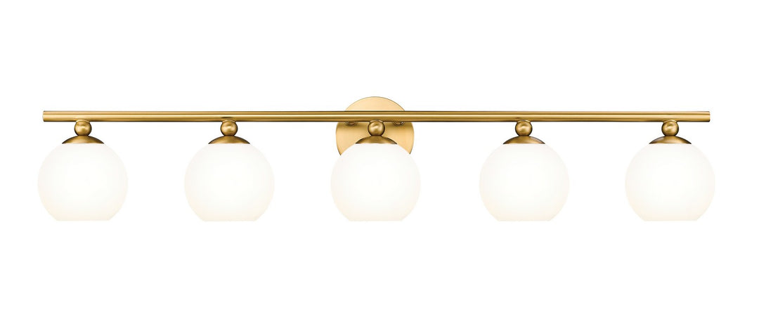 Z-Lite Neoma 1100-5V-MGLD Bath Vanity Light 39 in. wide - Modern Gold