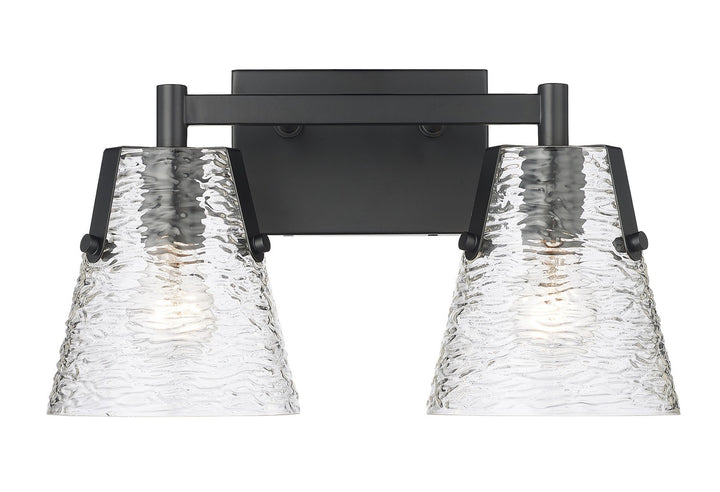 Z-Lite Analia 1101-2V-MB Bath Vanity Light 17 in. wide - Matte Black