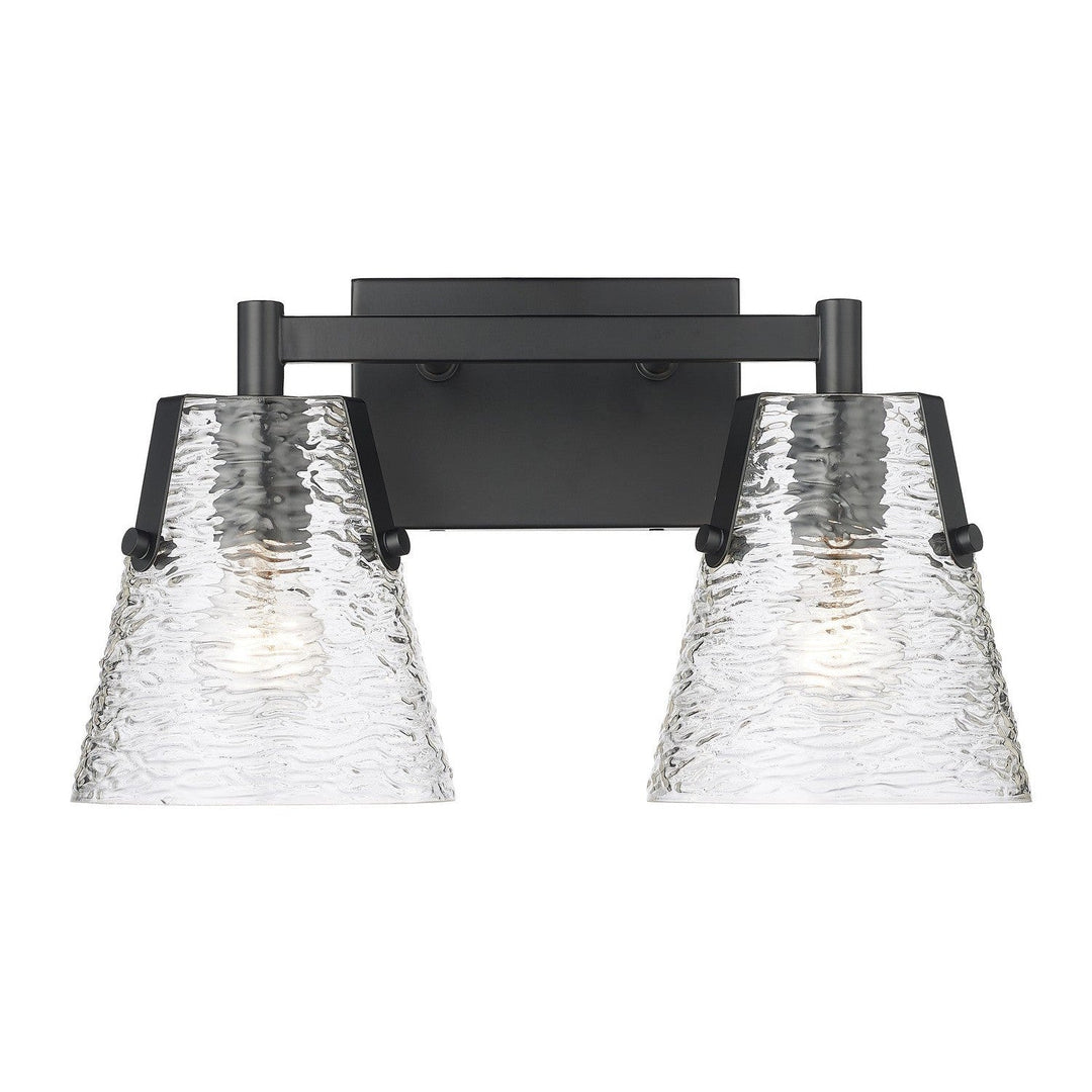 Z-Lite Analia 1101-2V-MB Bath Vanity Light 17 in. wide - Matte Black