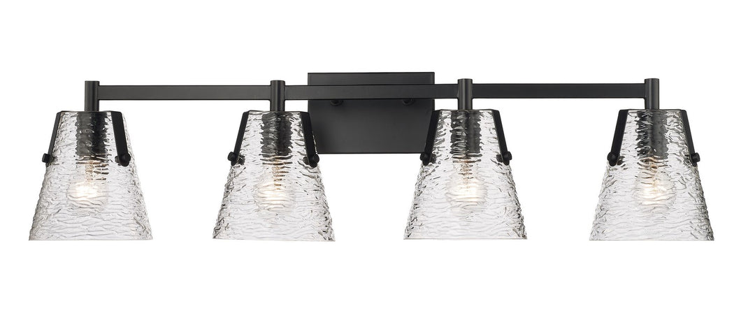 Z-Lite Analia 1101-4V-MB Bath Vanity Light 36 in. wide - Matte Black