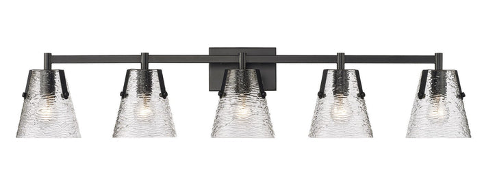 Z-Lite Analia 1101-5V-MB Bath Vanity Light 46 in. wide - Matte Black
