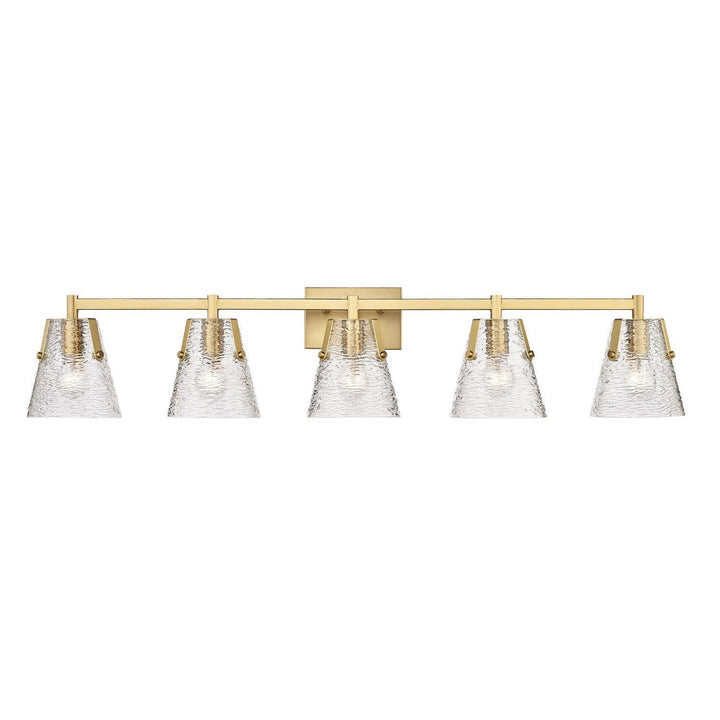 Z-Lite Analia 1101-5V-MGLD Bath Vanity Light 46 in. wide - Modern Gold