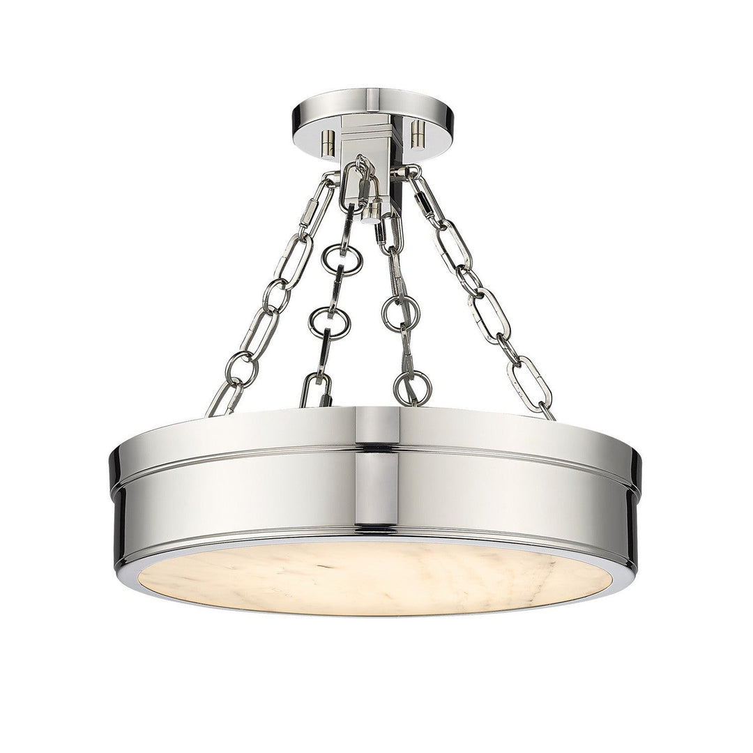 Z-Lite Anders 1944SF15-PN-LED Ceiling Light - Polished Nickel