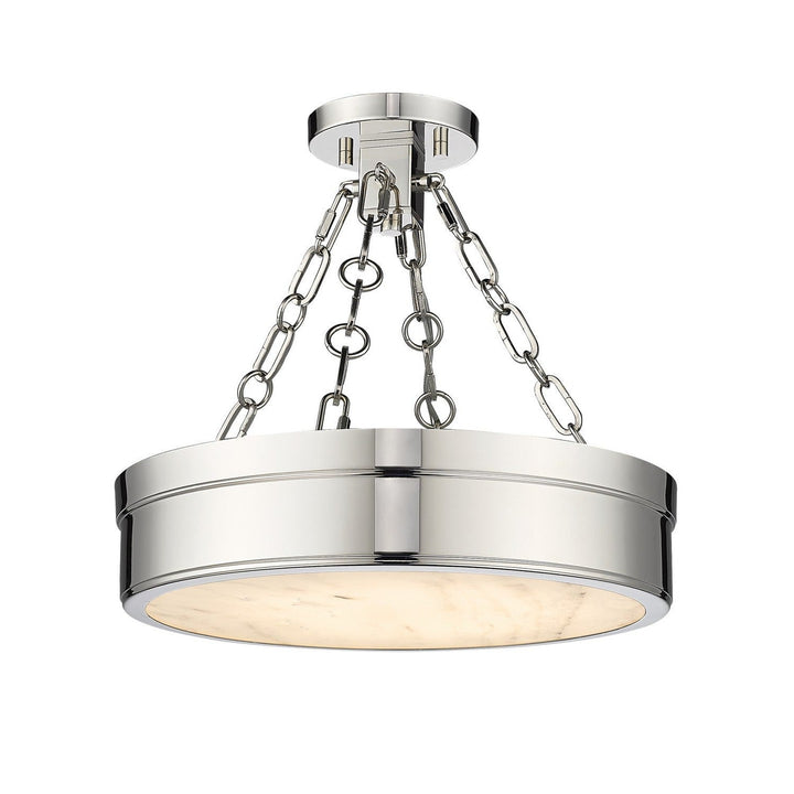 Z-Lite Anders 1944SF15-PN-LED Ceiling Light - Polished Nickel