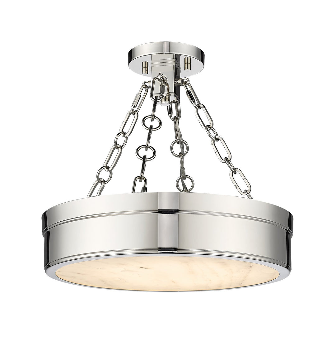 Z-Lite Anders 1944SF15-PN-LED Ceiling Light - Polished Nickel