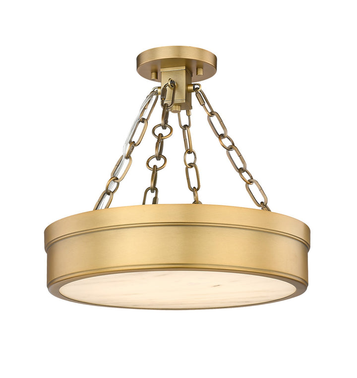 Z-Lite Anders 1944SF15-RB-LED Ceiling Light - Rubbed Brass