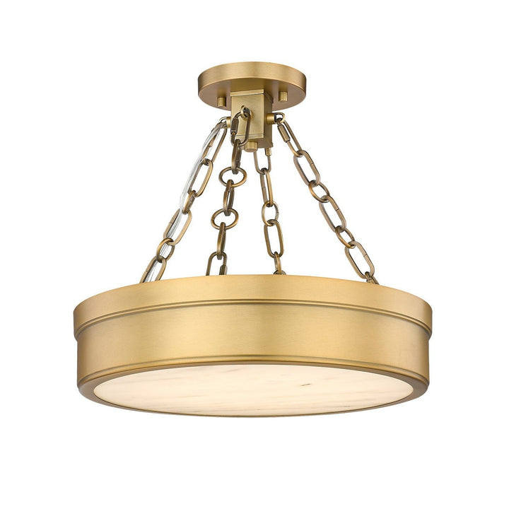Z-Lite Anders 1944SF15-RB-LED Ceiling Light - Rubbed Brass