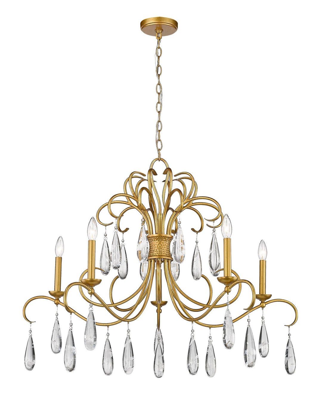 Z-Lite Amara 3039-38GG Chandelier Light - Gilded Gold