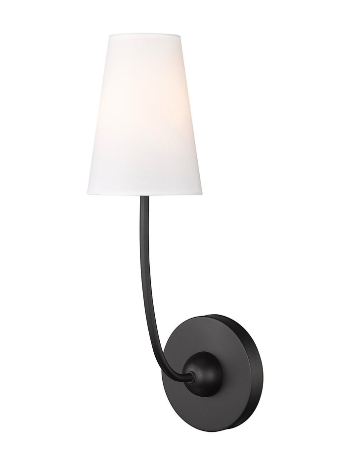 Z-Lite Shannon 3040-1S-MB Wall Sconce Light - Matte Black