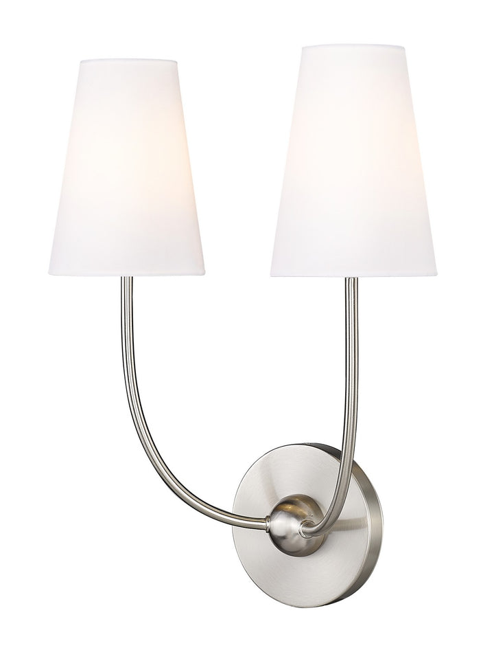 Z-Lite Shannon 3040-2S-BN Wall Sconce Light - Brushed Nickel