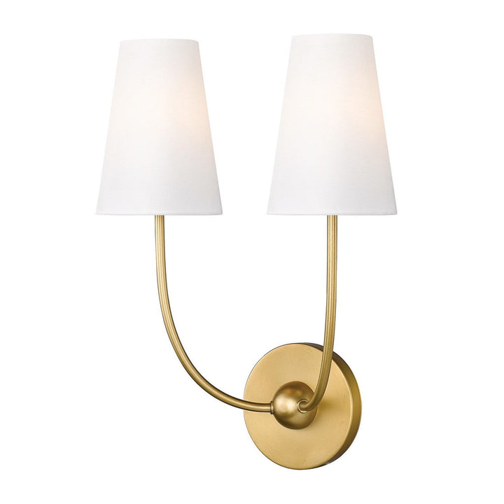 Z-Lite Shannon 3040-2S-RB Wall Sconce Light - Rubbed Brass