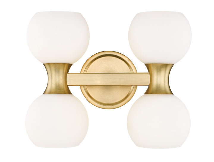 Z-Lite Artemis 494-4V-MGLD Bath Vanity Light 7 in. wide - Modern Gold