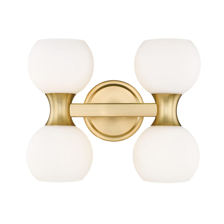 Z-Lite Artemis 494-4V-MGLD Bath Vanity Light 7 in. wide - Modern Gold