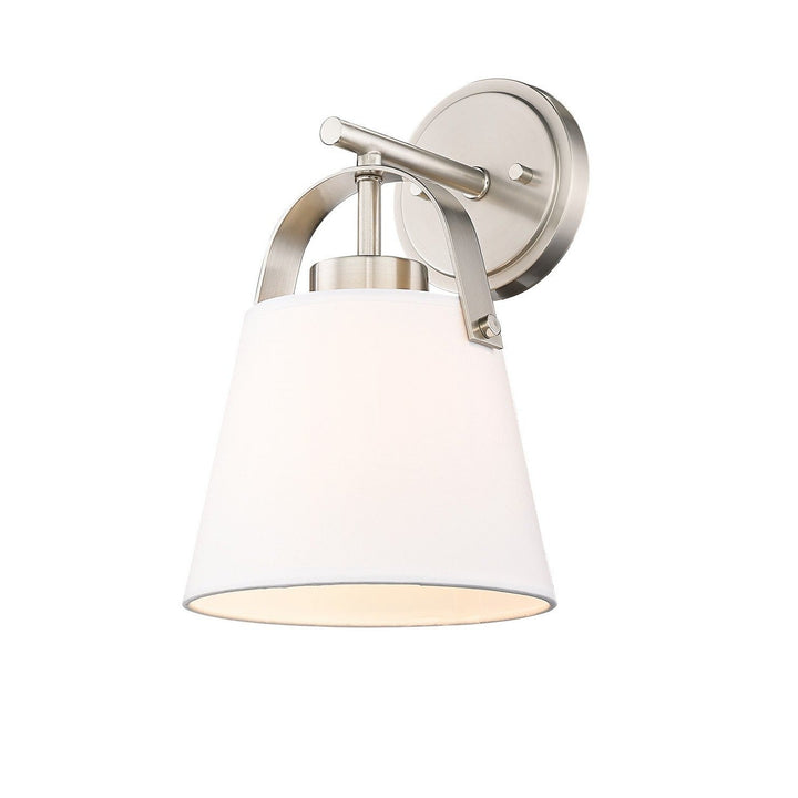 Z-Lite Z-Studio Linen Pendant 743-1S-BN Wall Sconce Light - Brushed Nickel