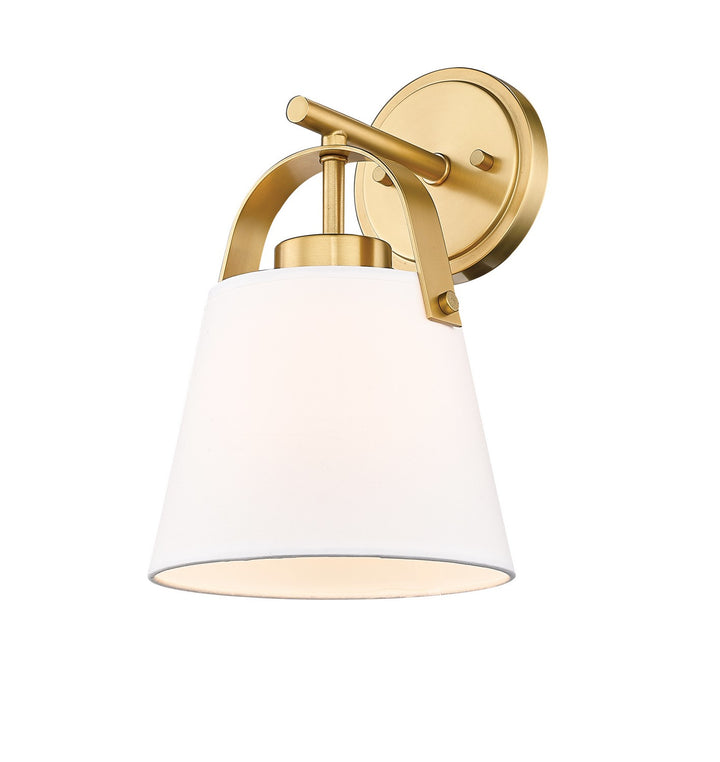 Z-Lite Z-Studio Linen Pendant 743-1S-HBR Wall Sconce Light - Heritage Brass