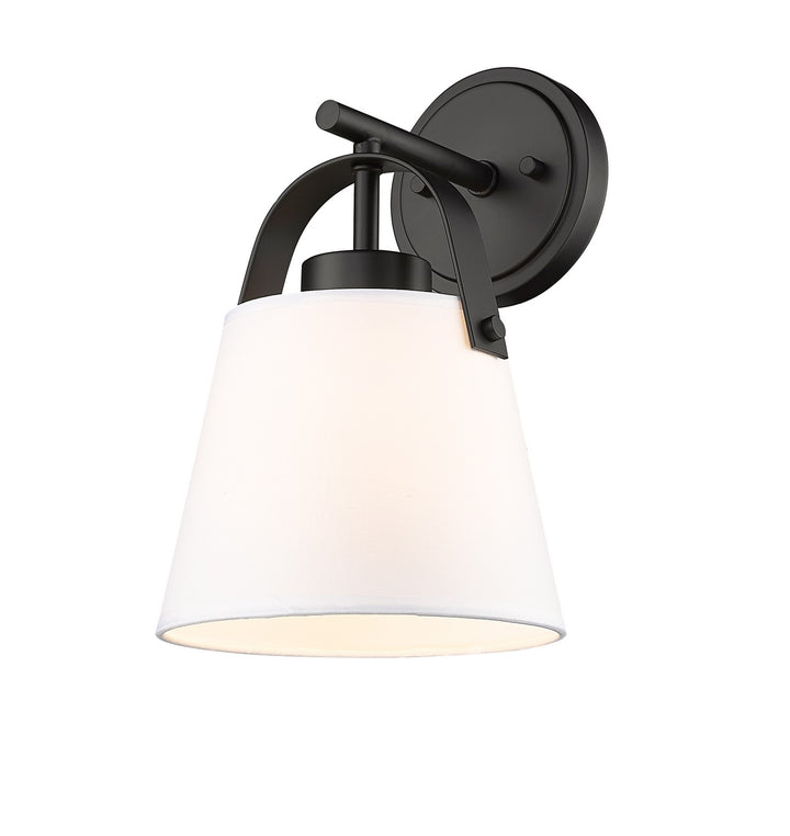 Z-Lite Z-Studio Linen Pendant 743-1S-MB Wall Sconce Light - Matte Black