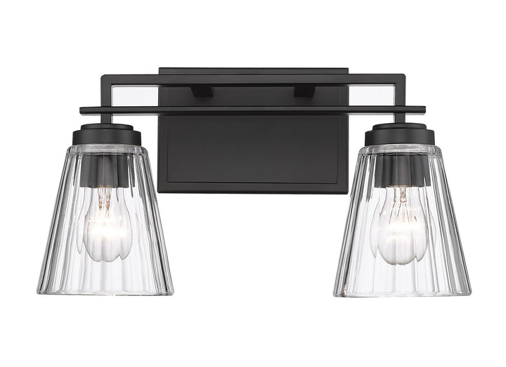 Z-Lite Lyna 823-2V-MB Bath Vanity Light 16 in. wide - Matte Black