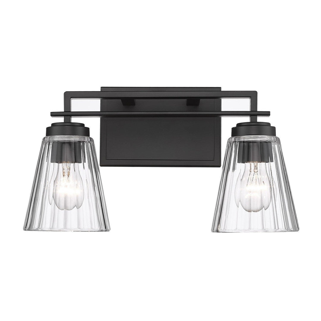 Z-Lite Lyna 823-2V-MB Bath Vanity Light 16 in. wide - Matte Black