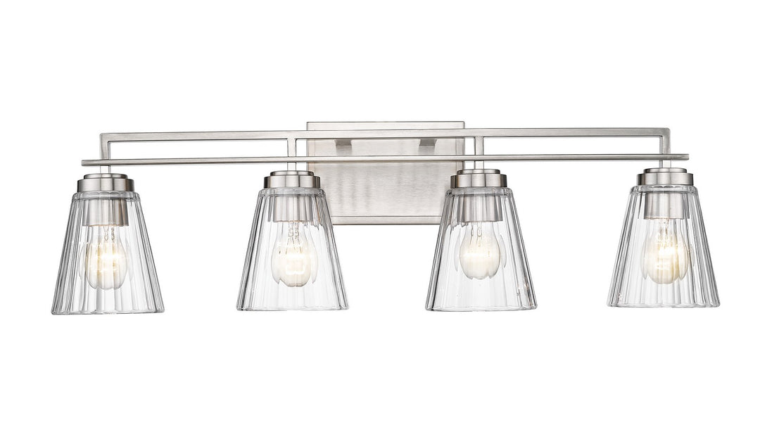 Z-Lite Lyna 823-4V-BN Bath Vanity Light 31 in. wide - Brushed Nickel