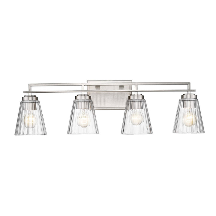 Z-Lite Lyna 823-4V-BN Bath Vanity Light 31 in. wide - Brushed Nickel