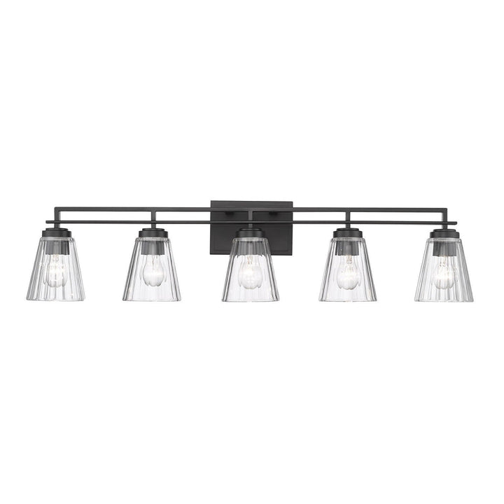 Z-Lite Lyna 823-5V-MB Bath Vanity Light 39 in. wide - Matte Black