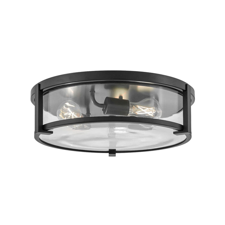 Hinkley Lowell 3243BK-CL Ceiling Light - Black with Clear glass