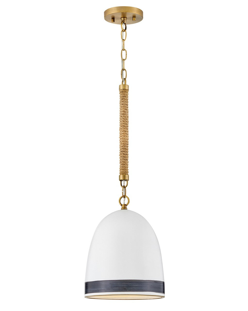 Hinkley Nash 3364HB-BK Pendant Light - Heritage Brass with Black accents