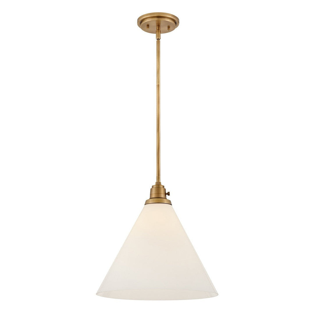 Hinkley Arti 3694HB-CO Pendant Light - Heritage Brass with Cased Opal Glass