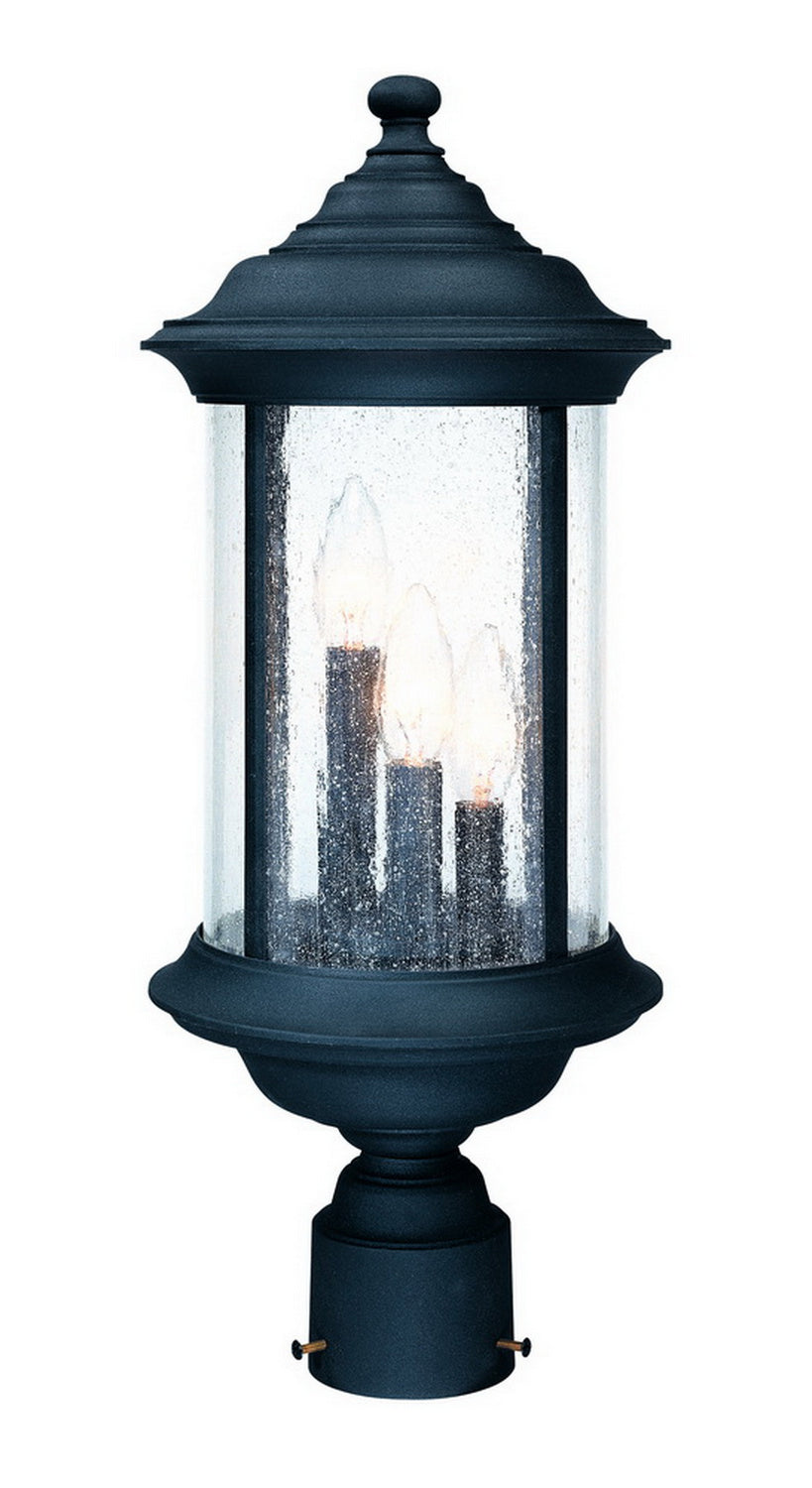 Dolan Designs Lighting 918-50 Walnut Grove Three Light Post Mount Outdoor Black