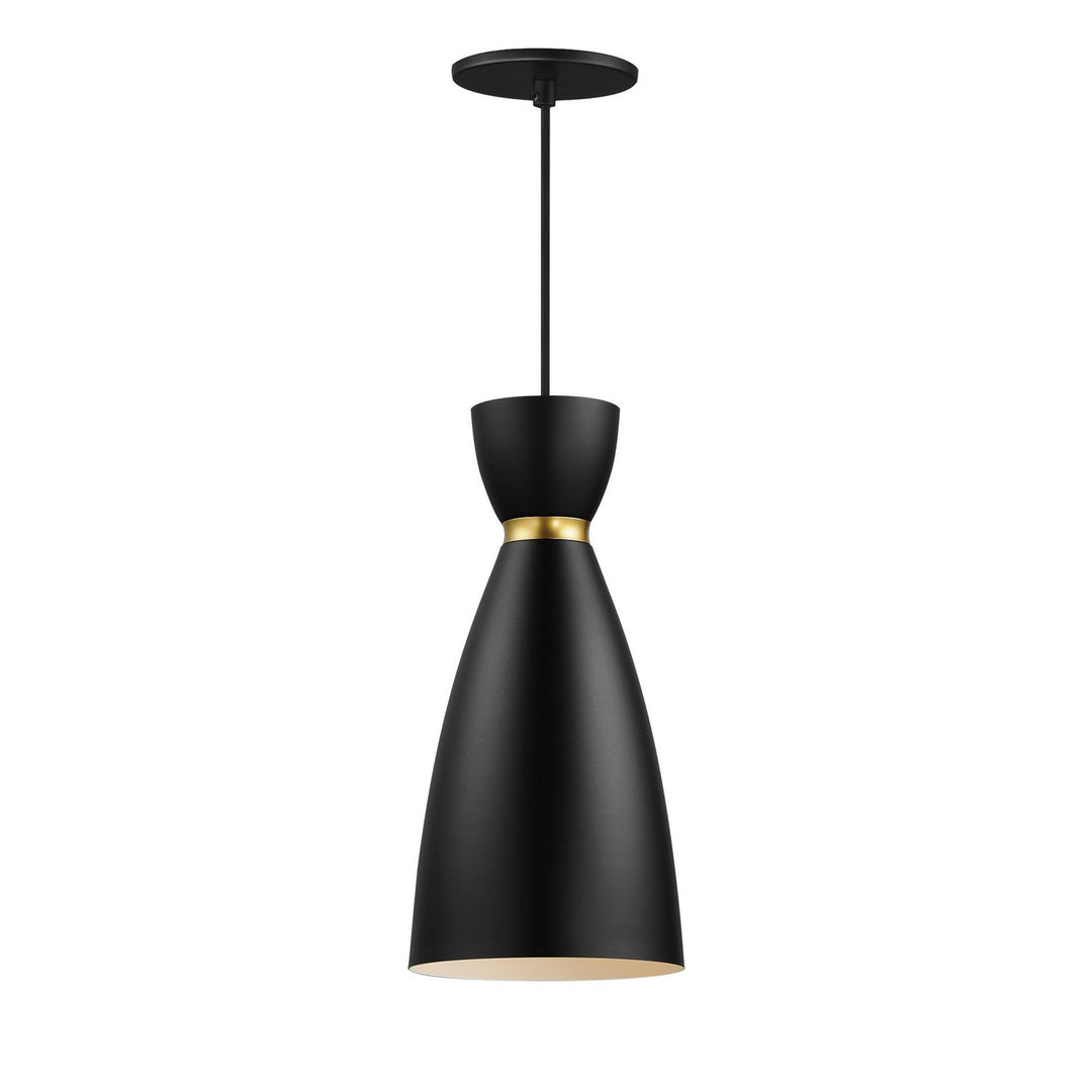 Maxim Carillon 11301BKSBR Pendant Light - Black / Satin Brass