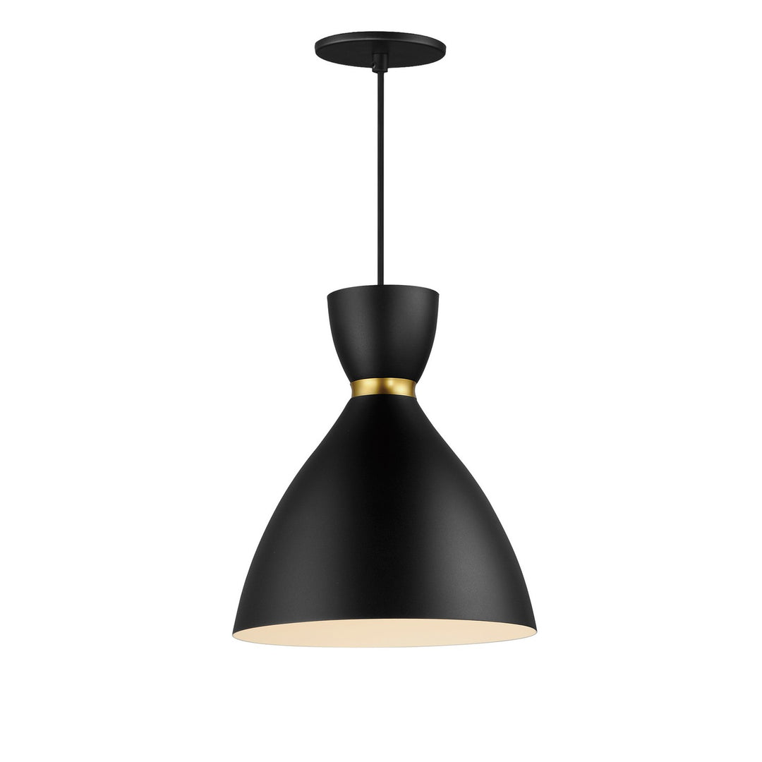 Maxim Carillon 11302BKSBR Pendant Light - Black / Satin Brass