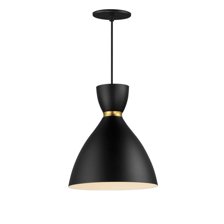 Maxim Carillon 11302BKSBR Pendant Light - Black / Satin Brass