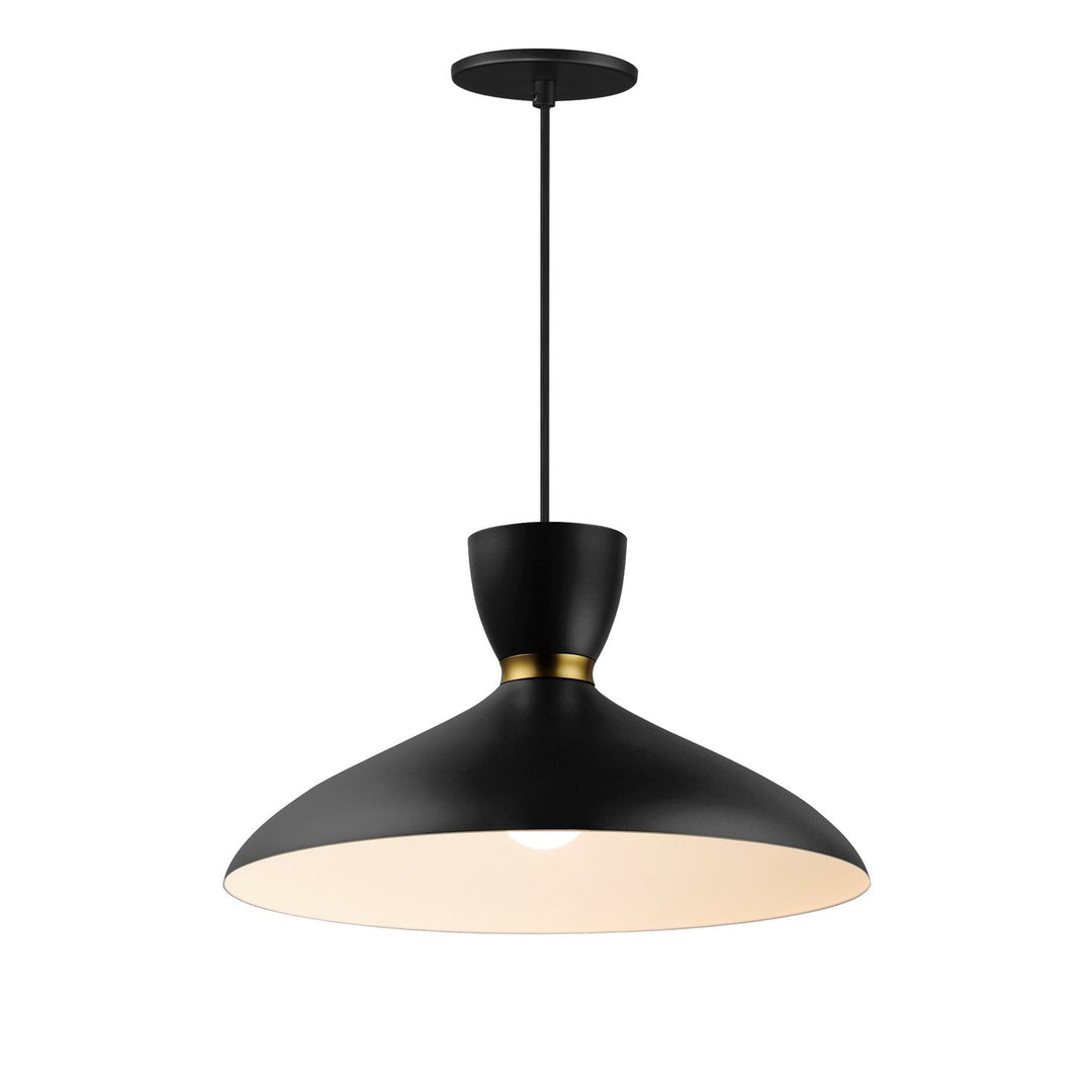 Maxim Carillon 11304BKSBR Pendant Light - Black / Satin Brass