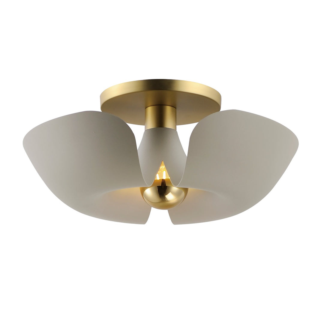 Maxim Poppy 11399SGSBR Ceiling Light - Silver Gold / Satin Brass